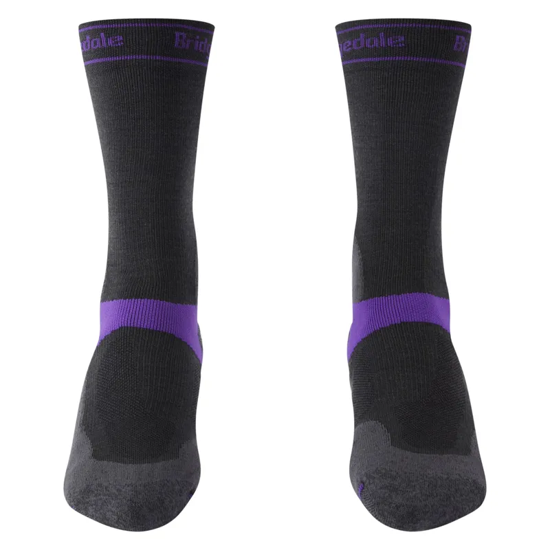 Bridgedale Mid-Season Weight T2 Merino Womens Sport MTB Socks Charcoal-1